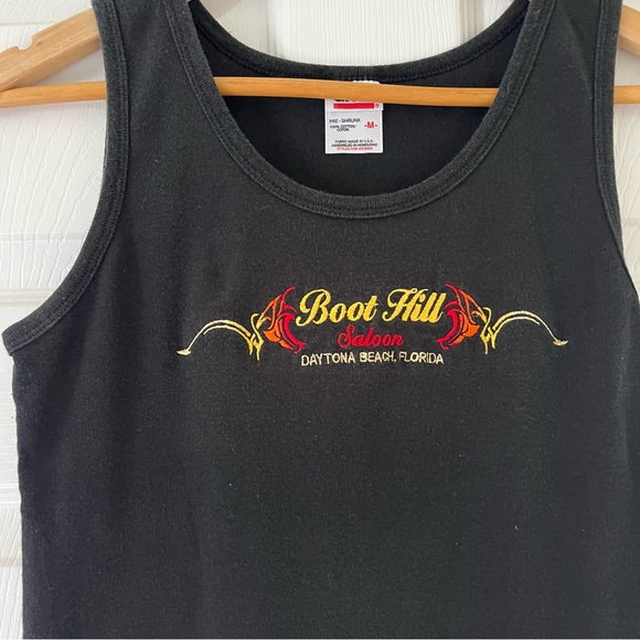 Sold x list Vintage Boot Hill Saloon Tank Top Daytona Beach Medium - Picture 2 of 4